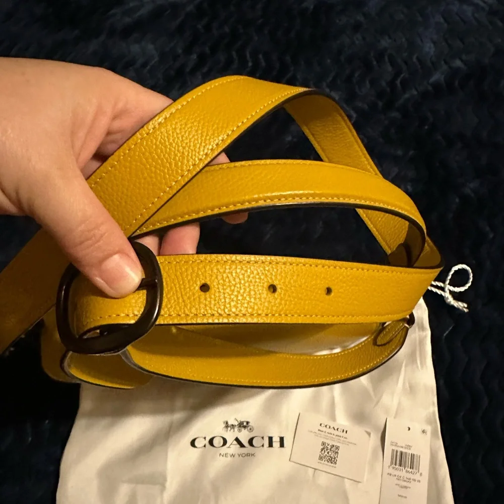 Coach Tabby 26 Mustard Yellow Crossbody Bag - Picture 9 of 13